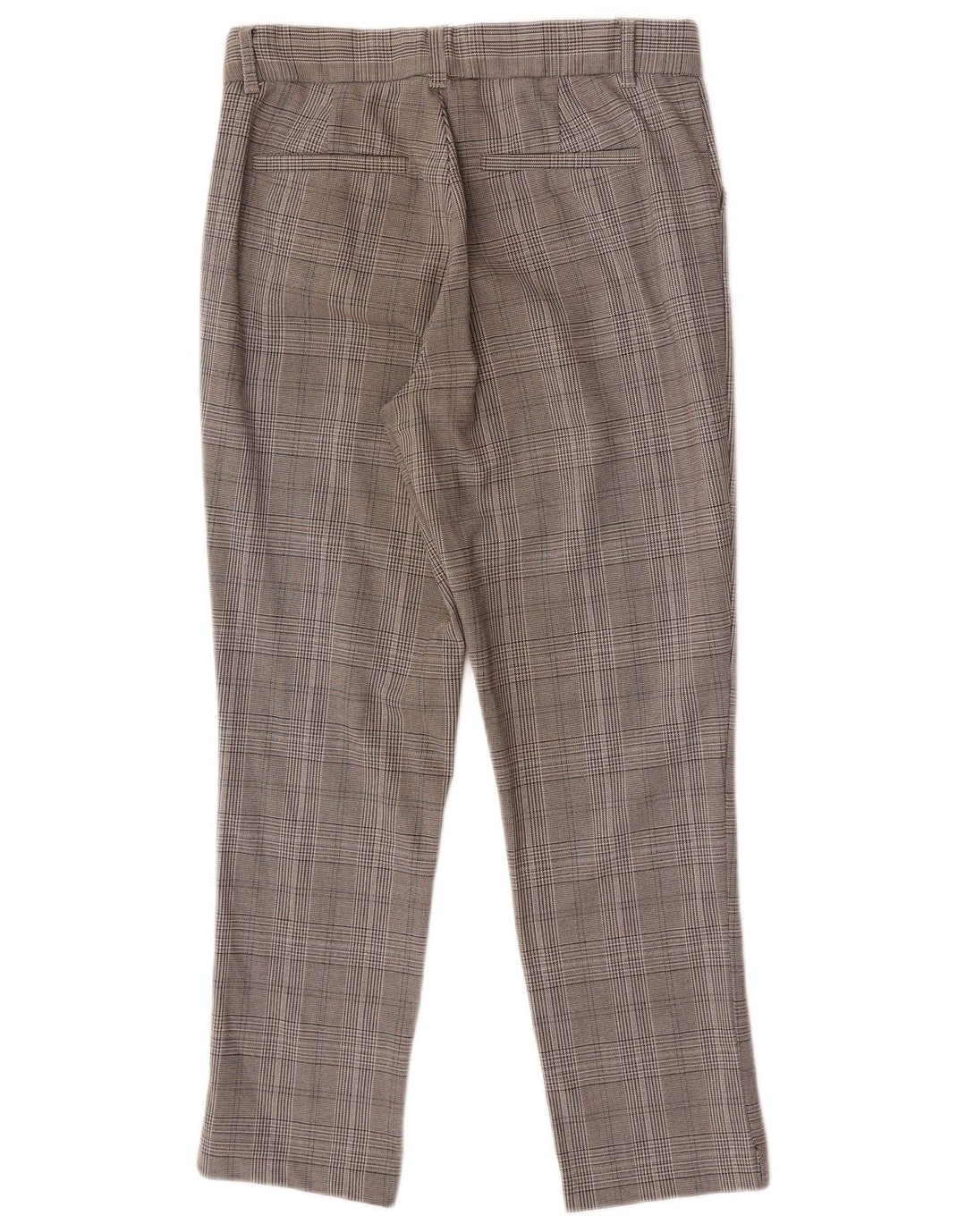 Zara Calça Chino Feminina Slim Pequena W26 L25 Cinza Xadrez