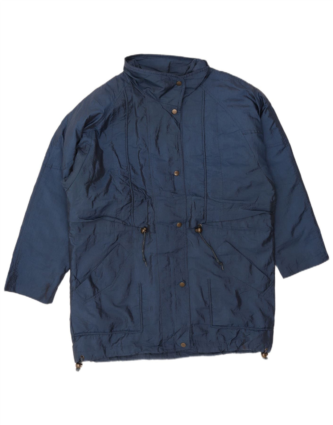 LONDON FOG Jaqueta corta-vento feminina grande Reino Unido 10 pequena azul marinho