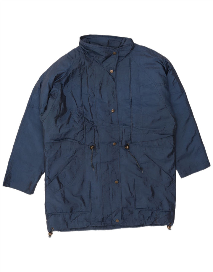 LONDON FOG Jaqueta corta-vento feminina grande Reino Unido 10 pequena azul marinho