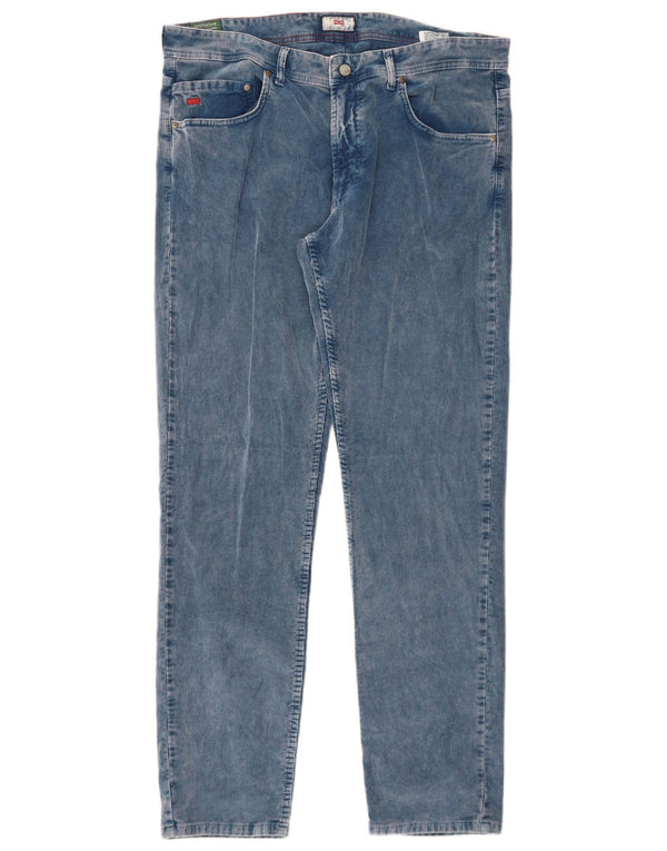 Calça masculina Carrera Slim Corduroy W38 L32 Azul Algodão