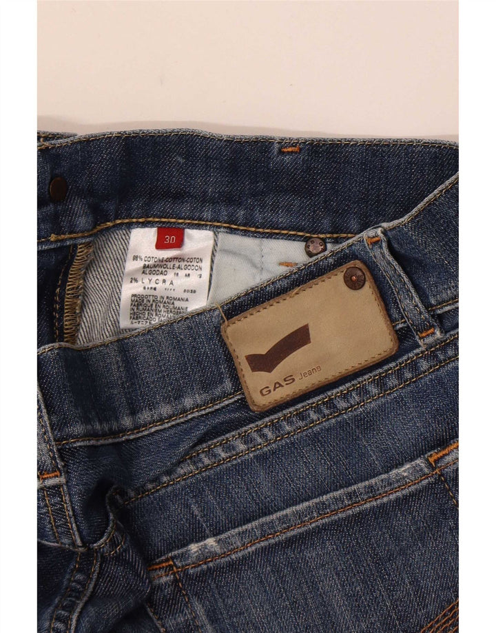 Gas Womens Bootcut Jeans W30 L32 Azul Algodão