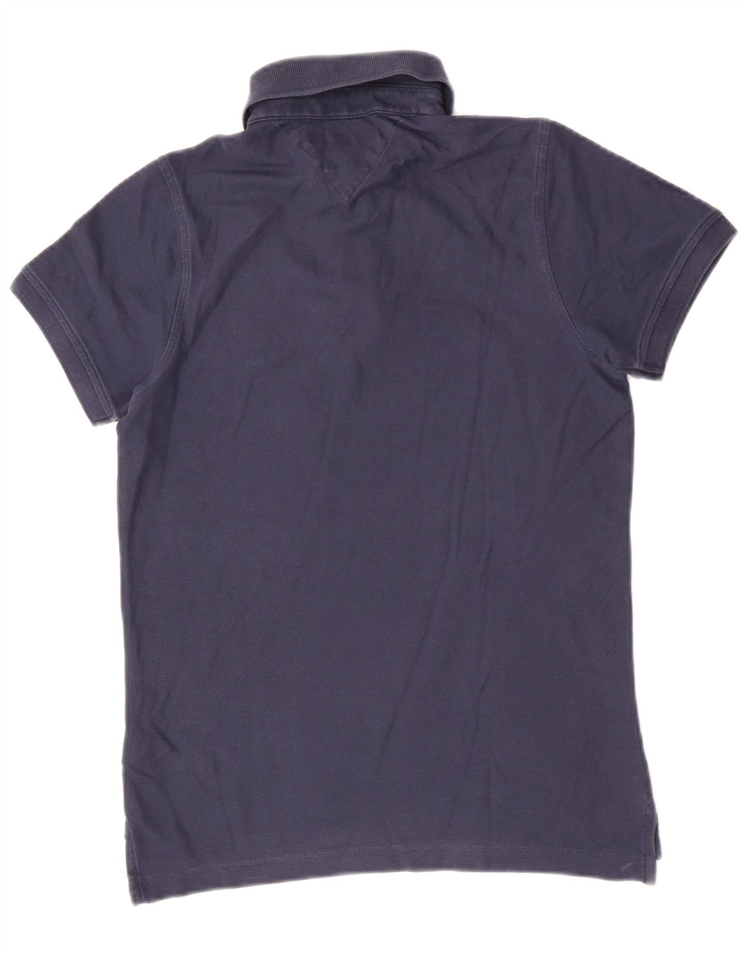 Camisa polo masculina Tommy Hilfiger pequena algodão azul marinho