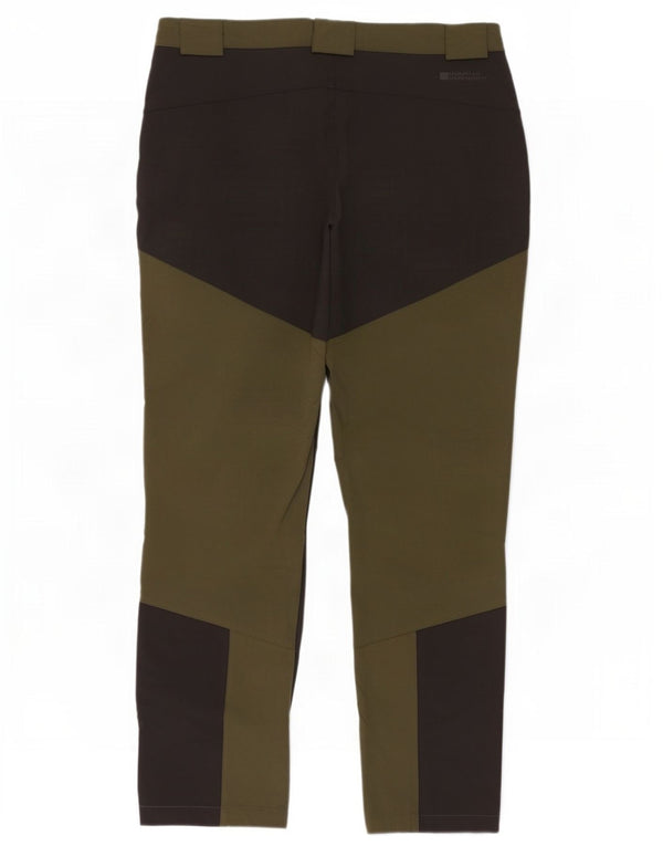 Calça cargo masculina para caminhada Mountain Warehouse W34 L28 cáqui colorblock