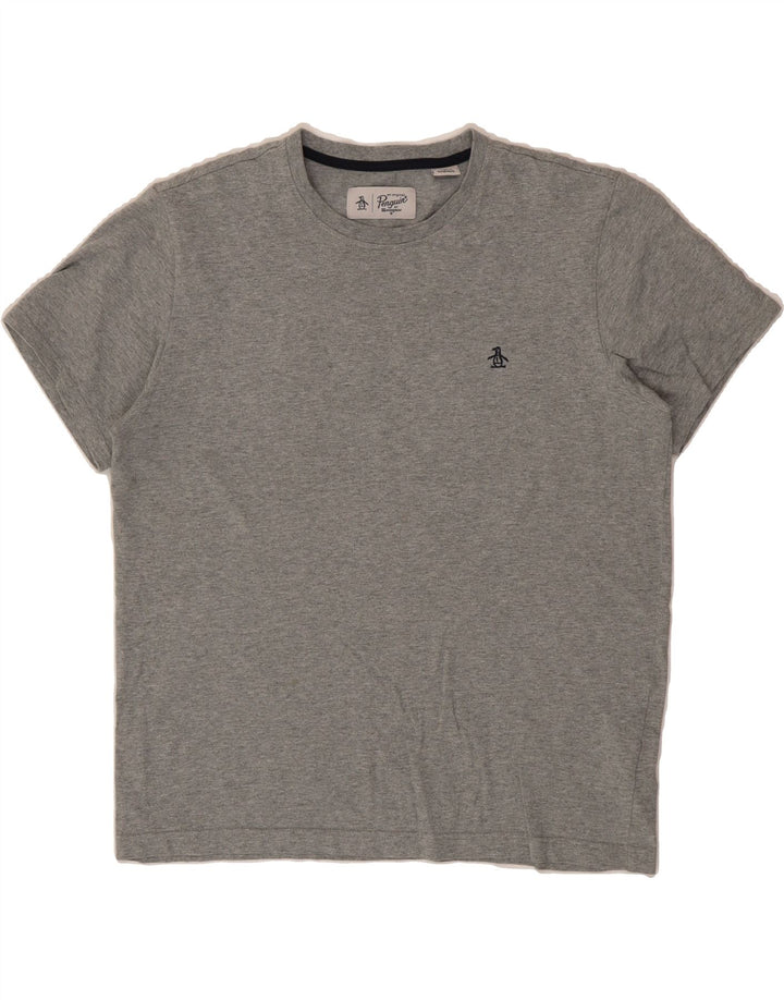 PENGUIN Mens T-Shirt Top Medium Grey Cotton Vintage Penguin and Second-Hand Penguin from Messina Hembry 