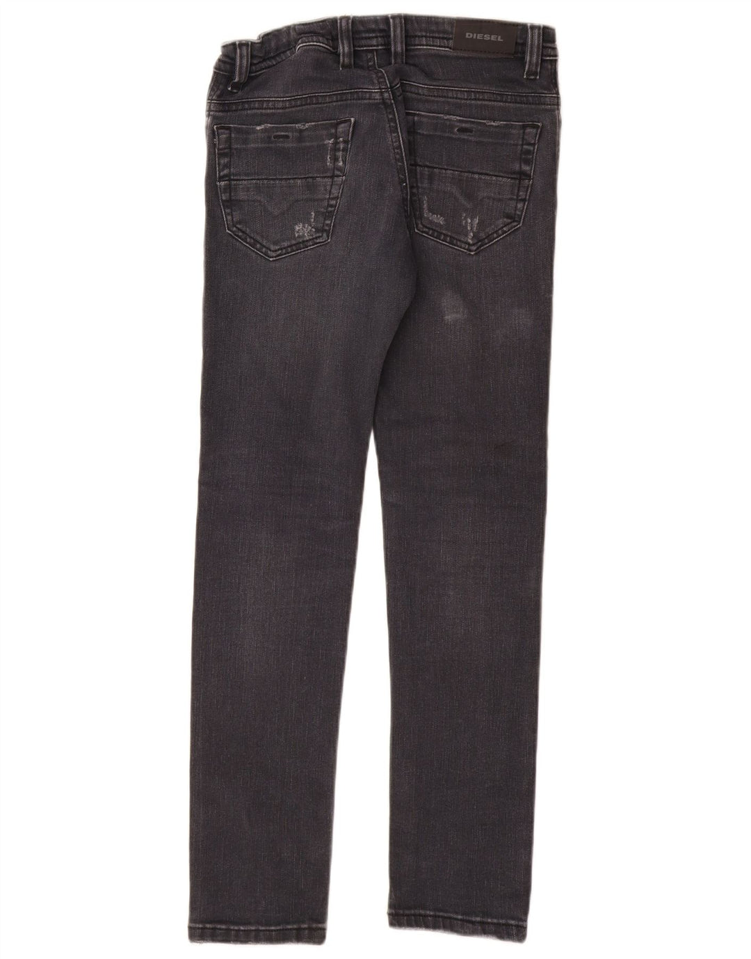 DIESEL Meninos Thommer Slim Skinny Jeans 11-12 Anos W26 L28 Algodão Cinza