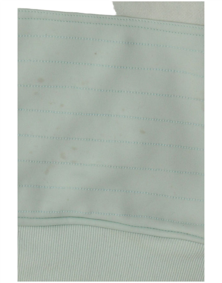 Jumper feminino com capuz e gola com zíper da VOLCOM Reino Unido 12 algodão verde médio