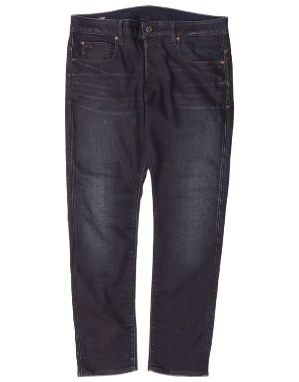 G-STAR Masculino 3301 Jeans Slim W34 L32 Azul Marinho