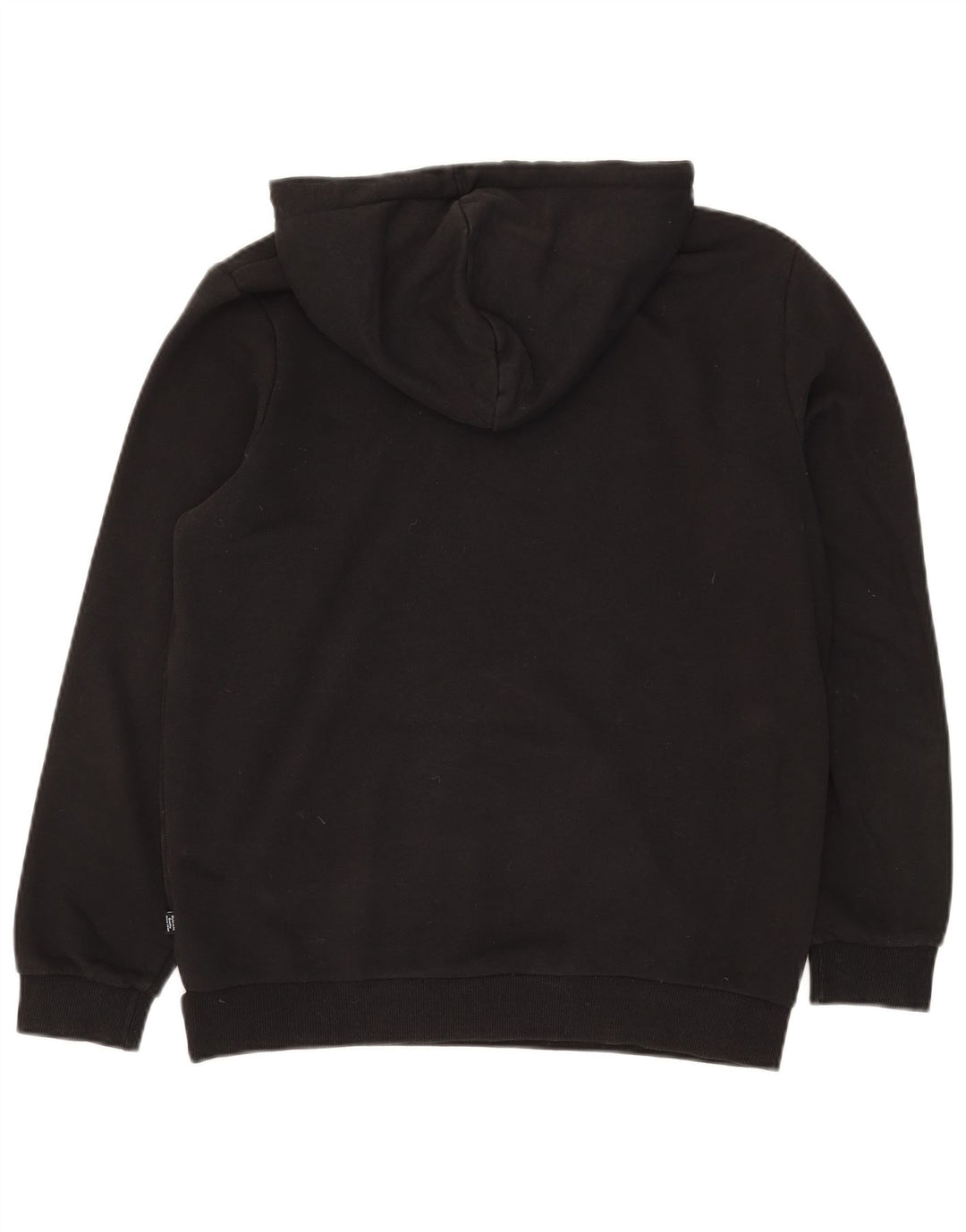 Puma masculino gráfico moletom com capuz médio algodão preto