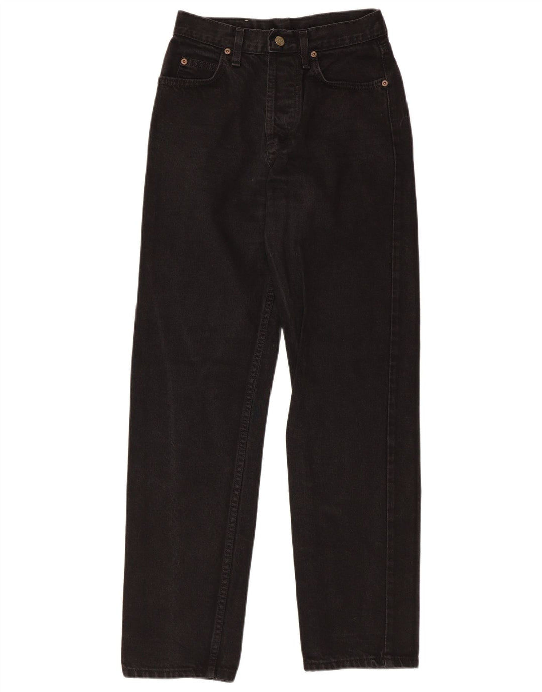 Jeans retos femininos LEE W36 L30 algodão preto