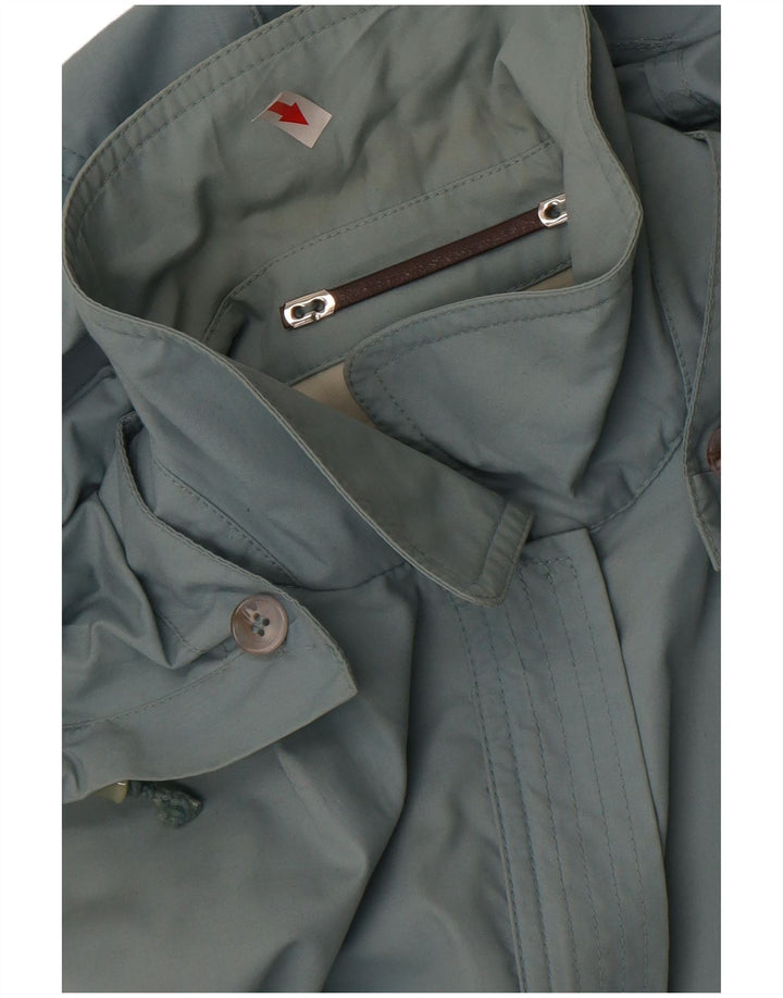 Jaqueta utilitária feminina vintage com capuz UK 18 XL azul