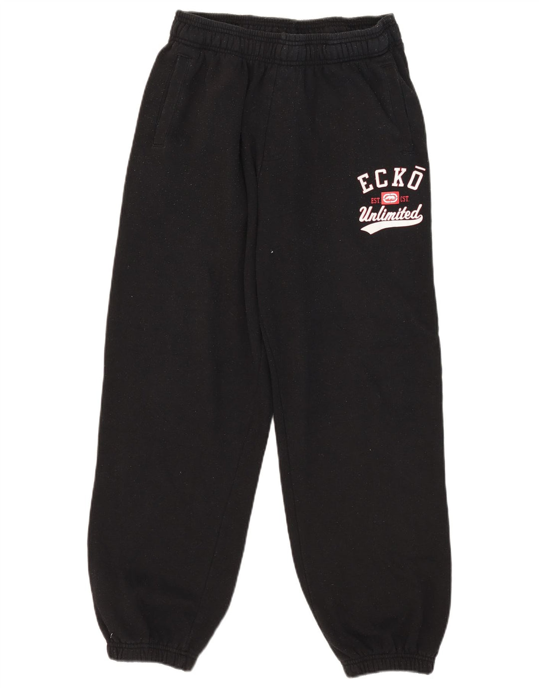 Calça esportiva masculina Ecko Unltd com estampa gráfica grande preta