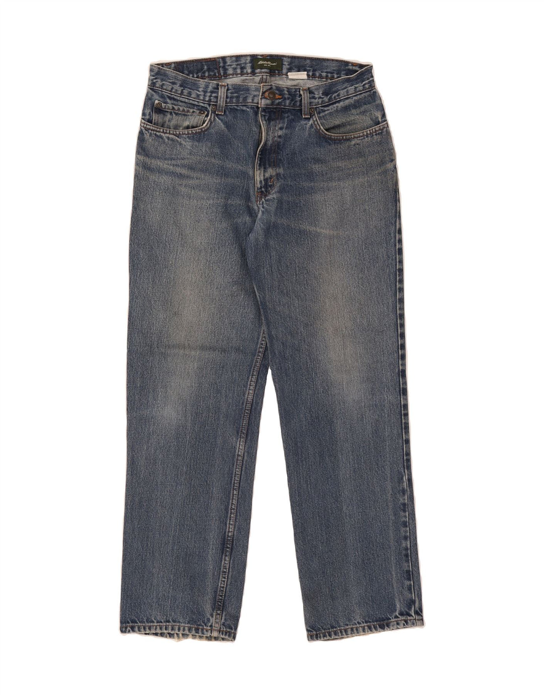 EDDIE BAUER Mens Classic Fit Straight Jeans W34 L29 Blue Cotton Vintage Eddie Bauer and Second-Hand Eddie Bauer from Messina Hembry 
