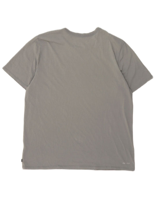 Camiseta masculina Nike Athletic Cut Graphic Top 2XL cinza manchado