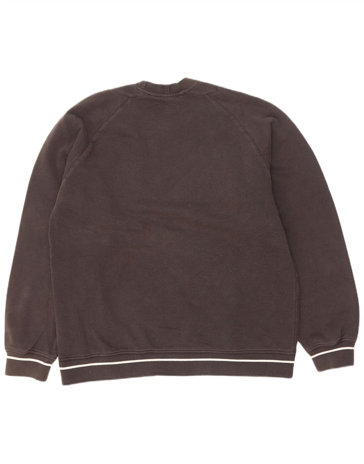 Adidas Mens Moletom Jumper Médio Algodão Preto