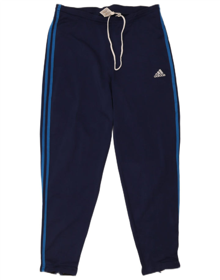 Calça de treino masculina Adidas médio azul marinho poliéster