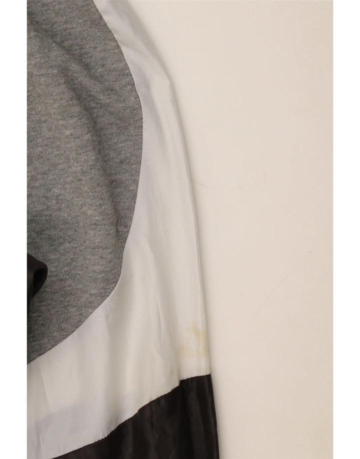 Suéter Puma masculino com capuz e zíper XL cinza bloco colorido