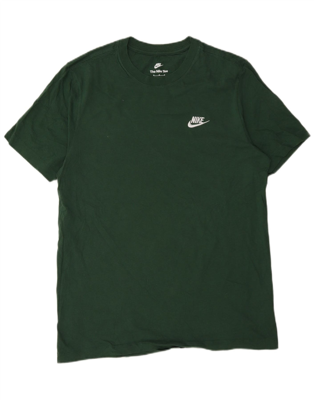 Nike Mens Camiseta Top Médio Algodão Verde