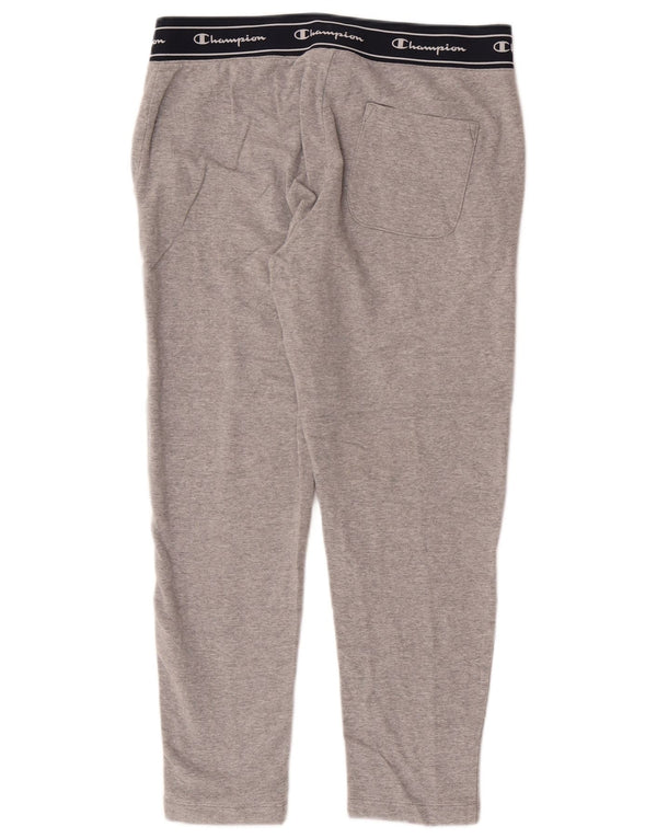 Calça feminina Champion com estampa gráfica UK 14 bloco colorido cinza médio