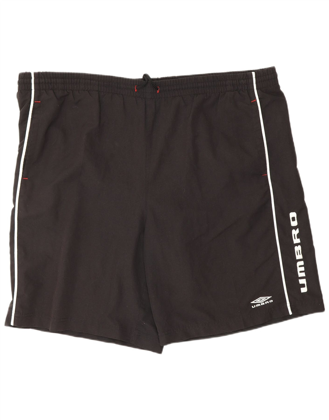 Shorts esportivos gráficos masculinos UMBRO 2XL poliéster preto