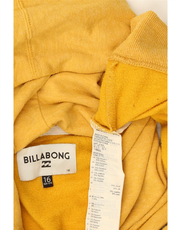 Camisola com capuz Billabong Boys 15-16 Anos Amarelo Poliéster