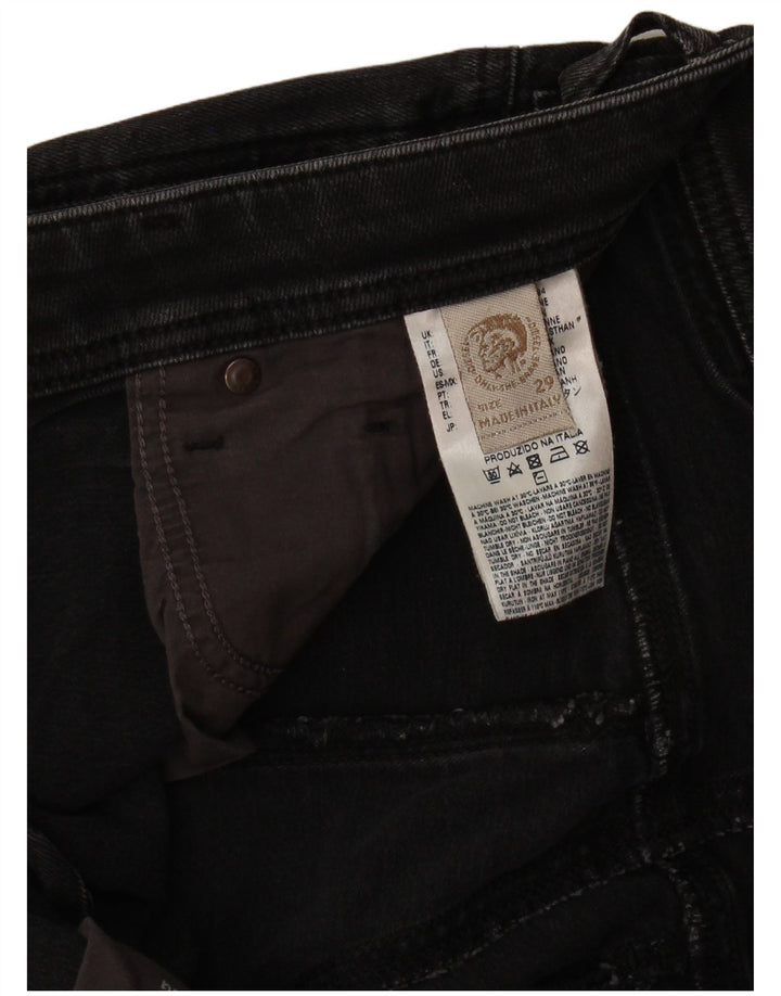 Jeans retos femininos Diesel W29 L26 algodão cinza