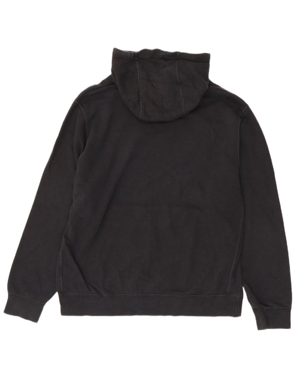 Suéter Nike masculino com capuz gráfico grande de algodão preto