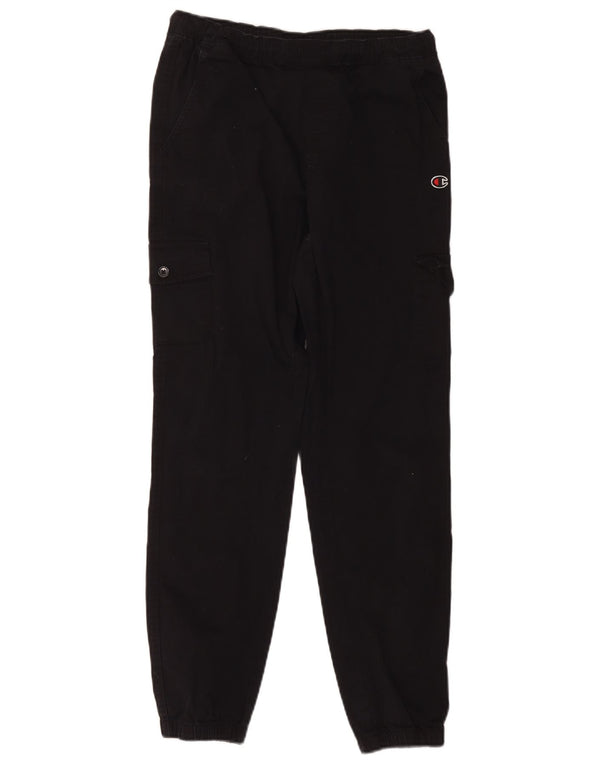 Calças cargo femininas Champion 13-14 anos XL W32 L27 algodão preto