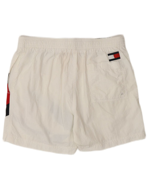 Shorts de natação masculino TOMMY HILFIGER médio branco praia