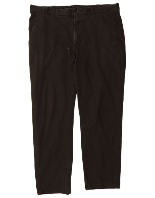 Calça chino reta masculina Marks & Spencer W38 L29 algodão cinza
