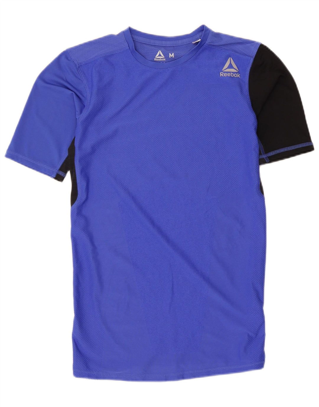 Camiseta feminina Reebok Top UK 12 poliéster colorblock azul médio