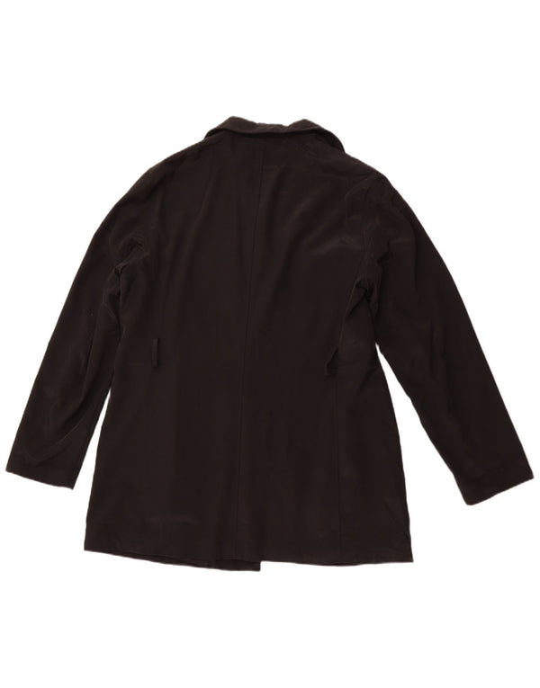 BOND STREET Womens Longline Blazer Jacket IT 48 XL Black Polyester