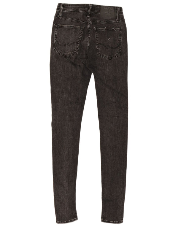 Jack & Jones masculino spray em jeans skinny W28 L32 algodão cinza