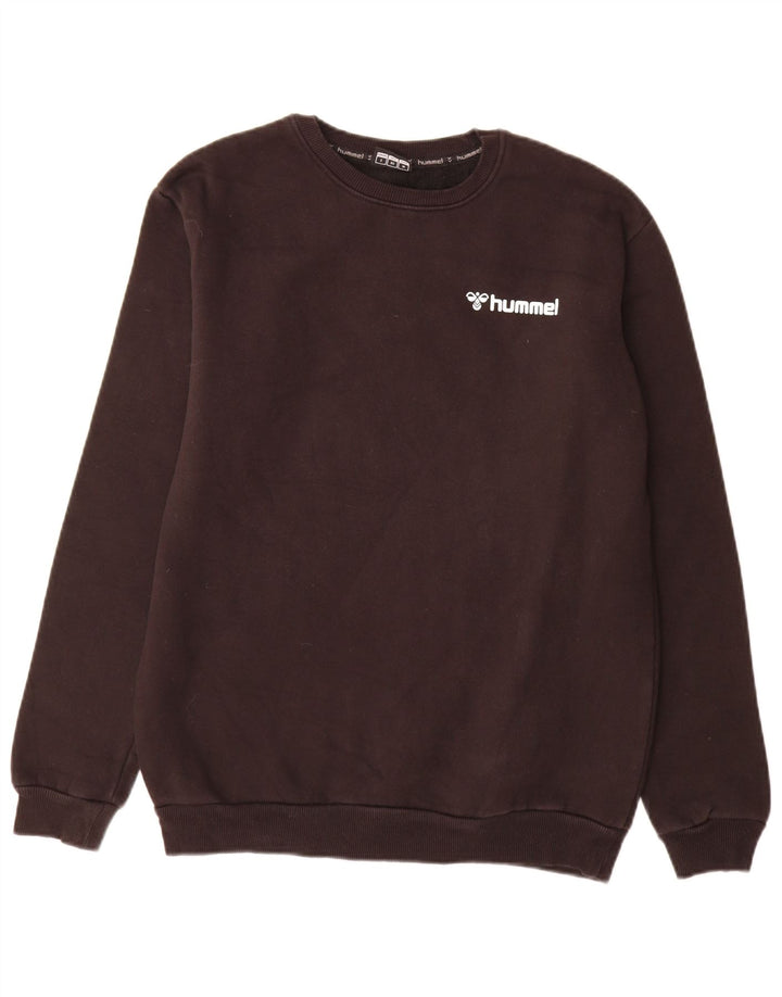Hummel moletom masculino jumper pequeno algodão preto