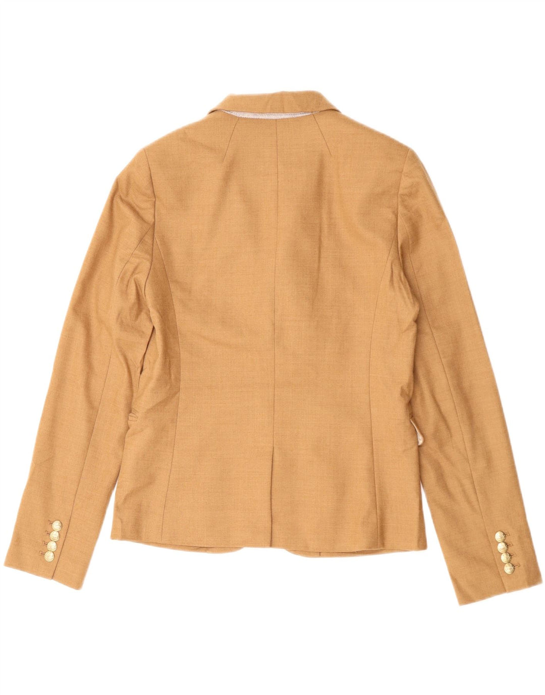 Jaqueta blazer feminina de 2 botões J. Crew EUA 6 lã marrom médio