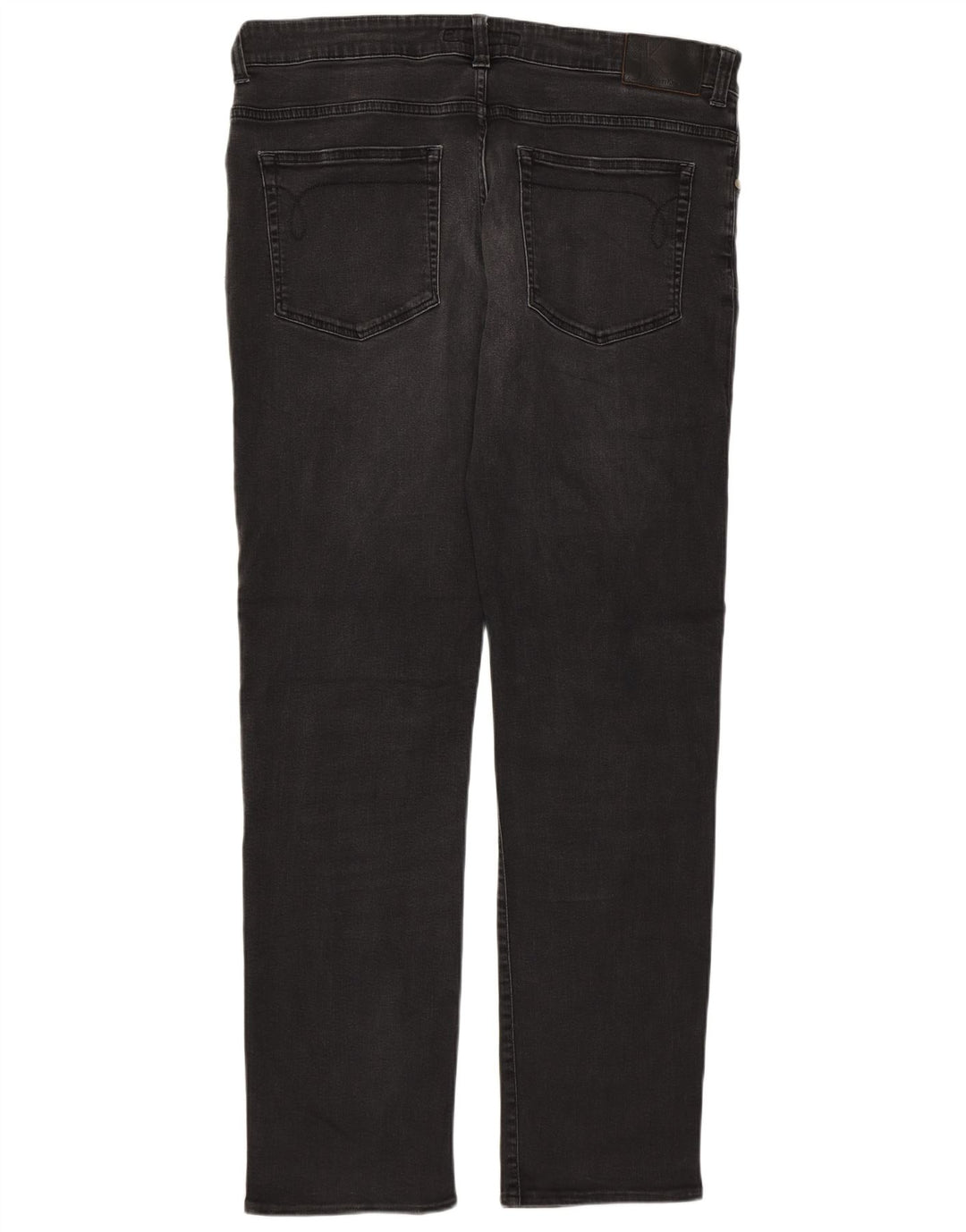 Calça jeans reta masculina Calvin Klein W36 L32 algodão cinza