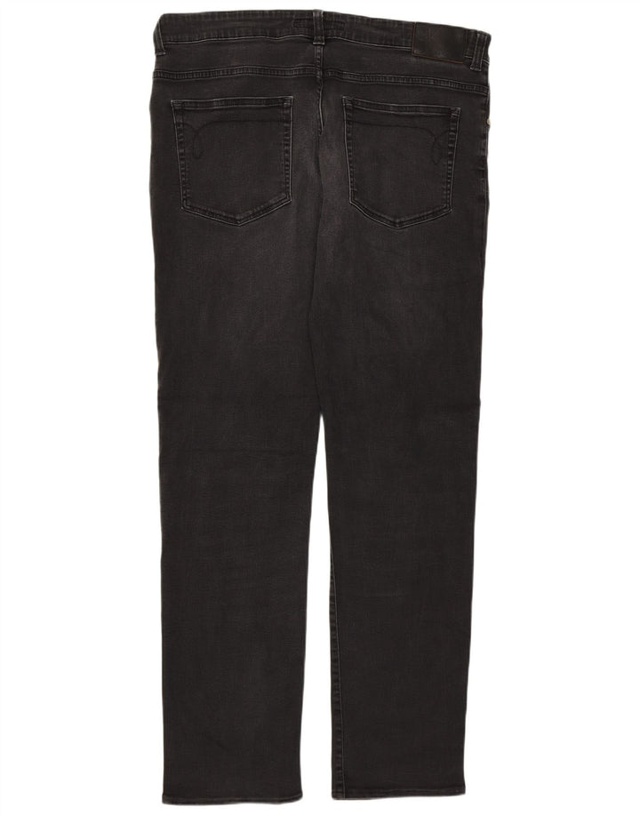Calça jeans reta masculina Calvin Klein W36 L32 algodão cinza