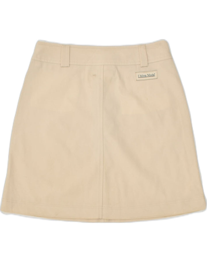 L'ALTRA MODA Womens A-Line Skirt W24 XS Beige | Vintage L'altra Moda | Thrift | Second-Hand L'altra Moda | Used Clothing | Messina Hembry 
