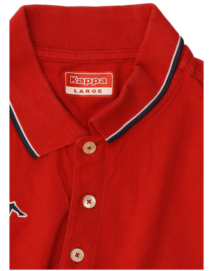 Camisa polo masculina Kappa grande vermelha