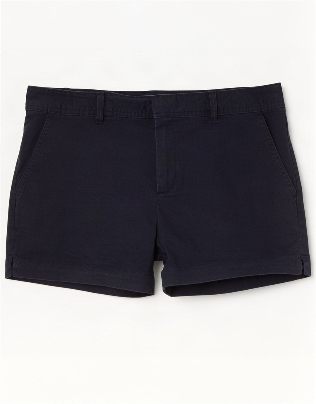 Shorts Chino Feminino Gap US 10 Grande W34 Azul Marinho Algodão