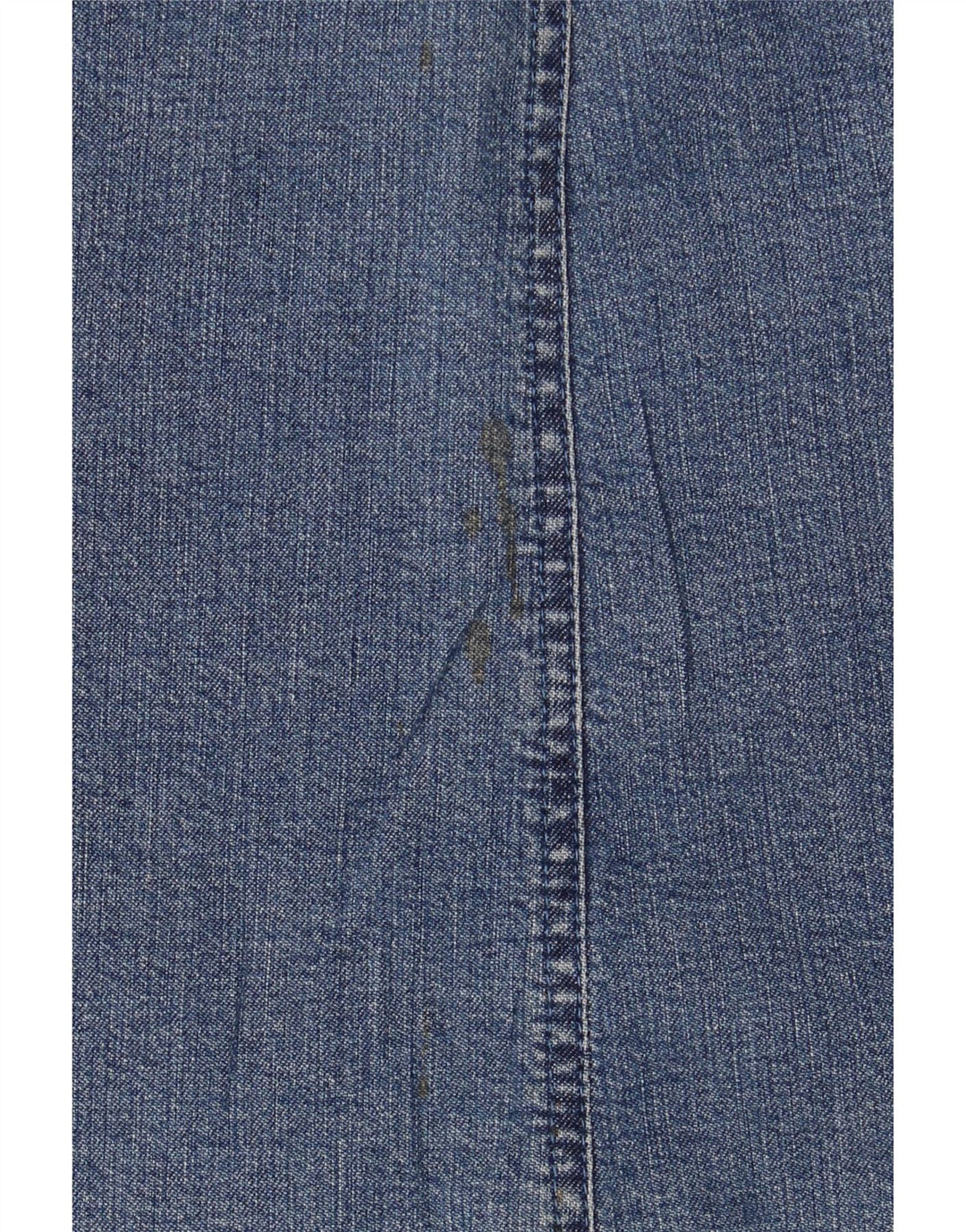Saia jeans feminina ARMANI Reino Unido 14 médio W28 algodão azul
