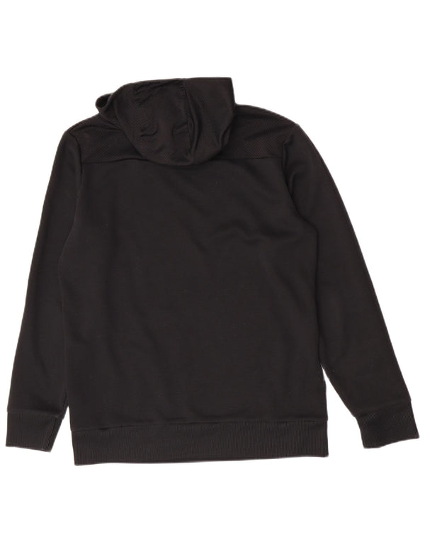Camisola com capuz gráfico Adidas Boys 15-16 anos preto poliéster