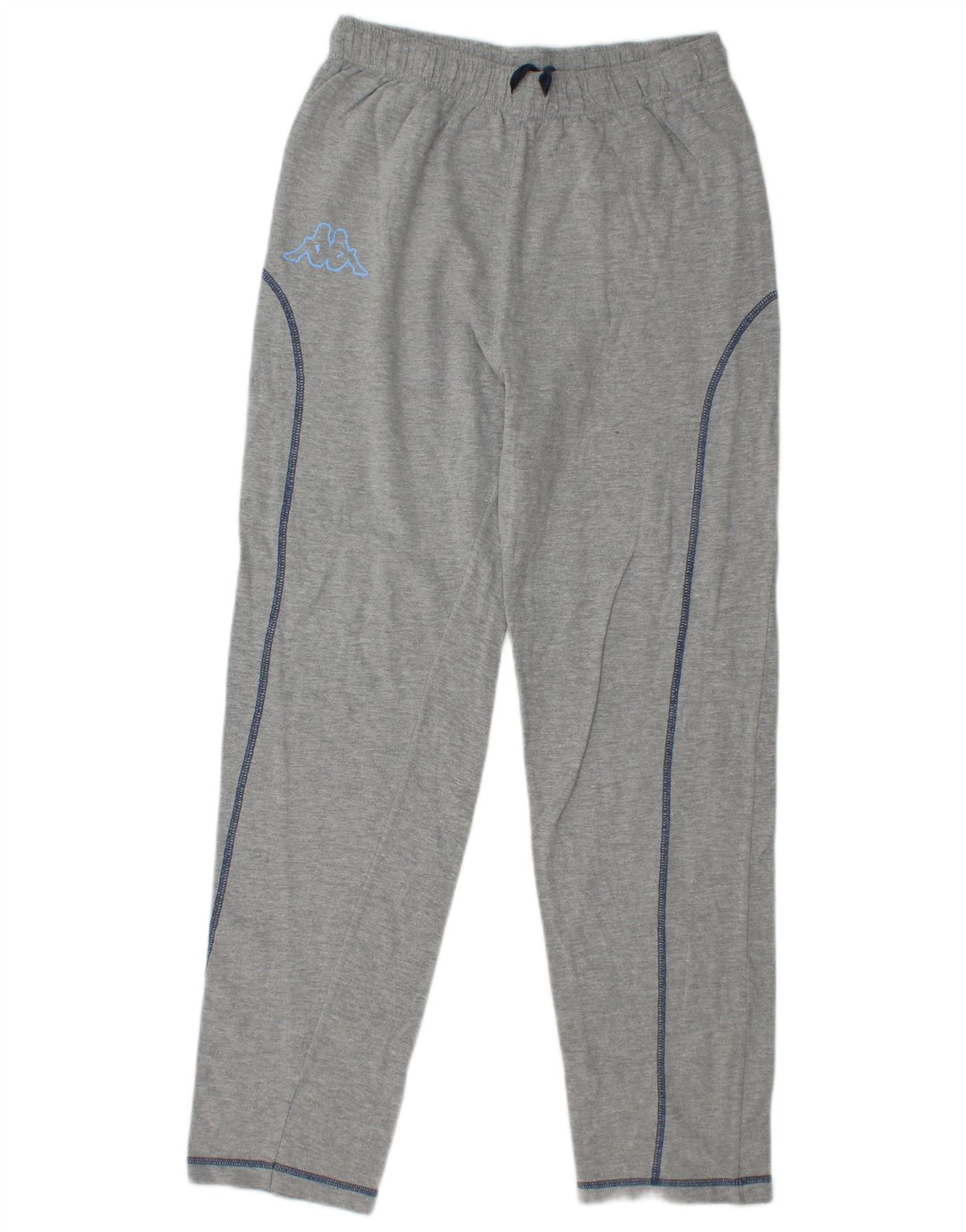 Calça de treino masculina KAPPA pequena cinza manchada de algodão