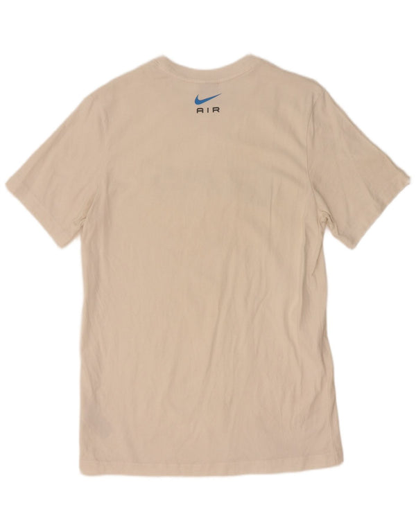 Camiseta Nike masculina gráfica Top médio algodão branco