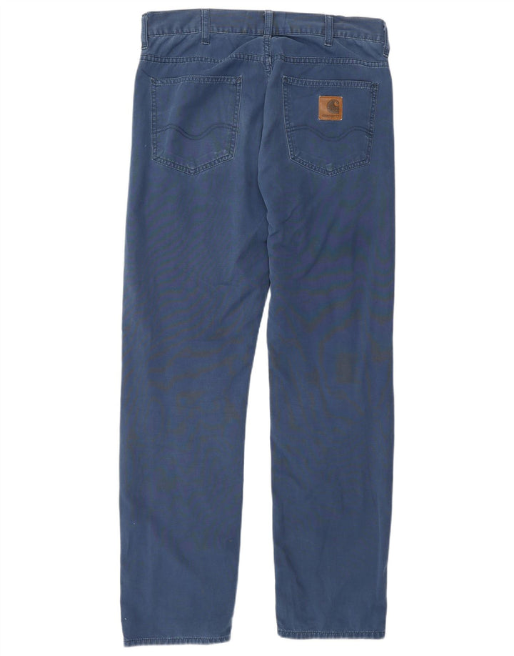 Calça casual reta masculina CARHARTT W32 L30 azul