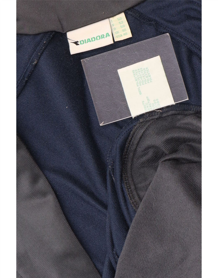 Jaqueta masculina de agasalho DIADORA UK 40 bloco colorido azul marinho médio