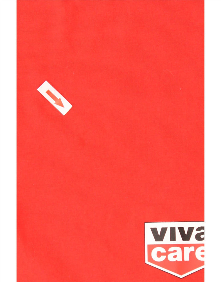 Camiseta masculina Puma Top médio vermelho colorblock poliéster