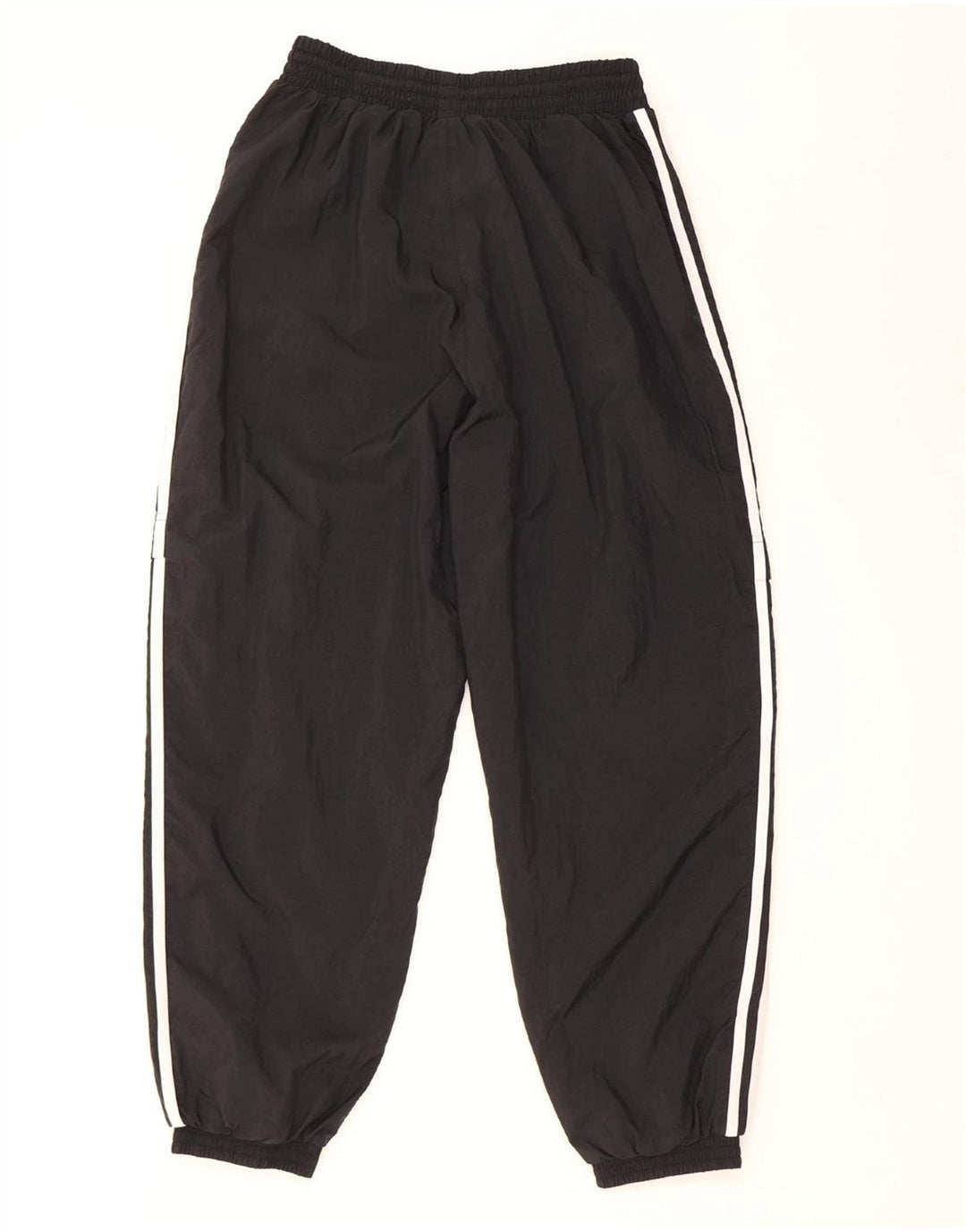ADIDAS Womens Tracksuit Pants Joggers UK 12 Médio Preto Poliamida