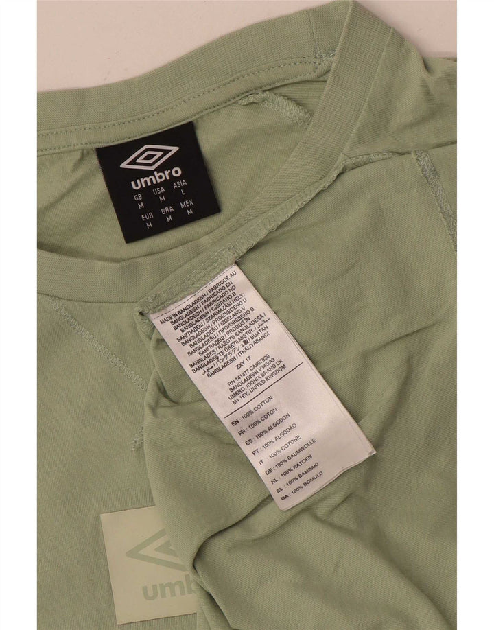 Umbro Camiseta Masculina Top Médio Algodão Verde