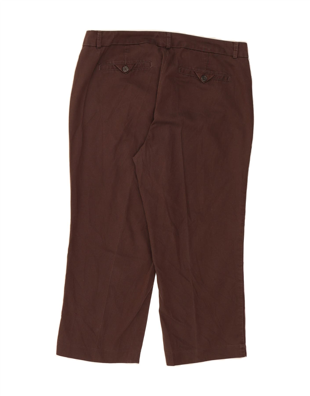DOCKERS Womens Straight Capri Trousers US 12 Large W32 L22 Brown Cotton Vintage Dockers and Second-Hand Dockers from Messina Hembry 