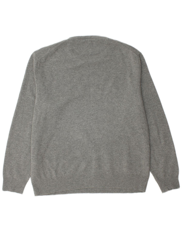 POLO RALPH LAUREN Suéter masculino com gola redonda 2XL lã cinza